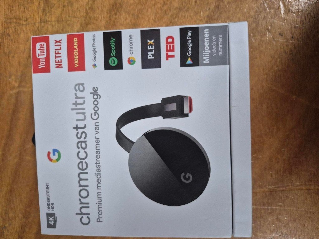 Google Chromecast Ultra 4K HDR, 1600 Amphitheatre Parkway, Mountain View, CA 94043, Verenigde Staten, Google LLC, Nieuw, Ophalen of Verzenden