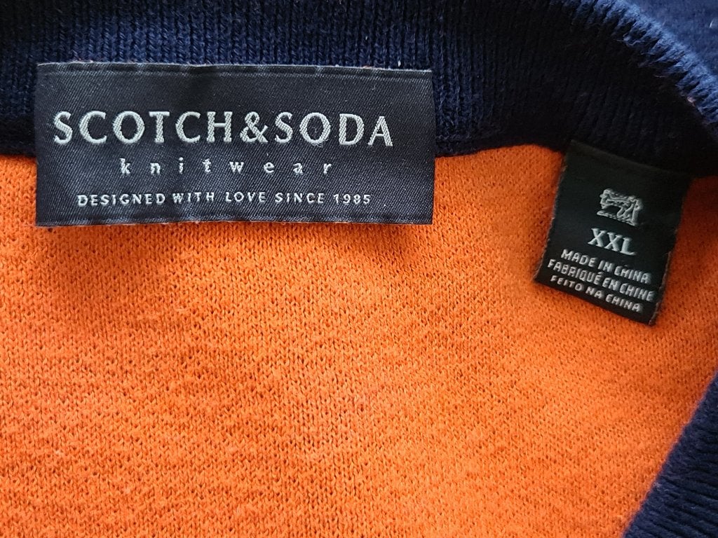Nieuw Scotch&Soda trui met mooie blauw oranje kleur maat XXL, Blauw, Nieuw, Overige maten, Ophalen of Verzenden