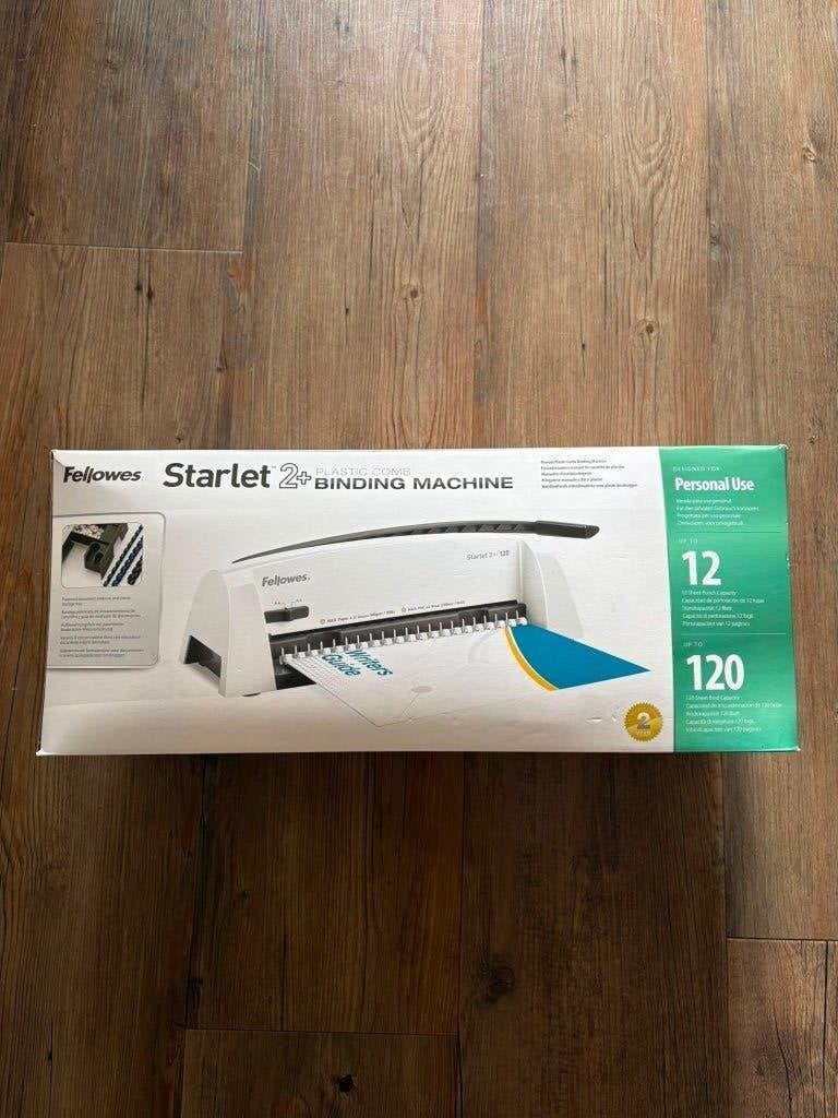 Fellowes Starlet 2+ Inbindmachine en accessoires, Diversen, Bureau-accessoires, Ophalen of Verzenden, Zo goed als nieuw