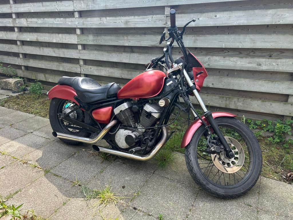 1994 custom yamaha xv250, Motoren, 250 cc, 2 cilinders, Sportuitlaat, Chopper