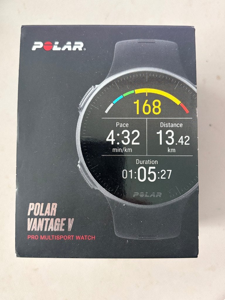 Polar Vantage V Sport Horloge, extra polsband, 2 chargers, Verzenden, Wit, POLAR, Android
