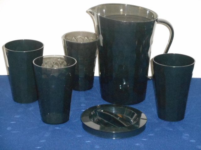 Prisma Kan + 4 Glazen Zwart Tupperware, nieuw, Ophalen of Verzenden, Nieuw, Overige typen