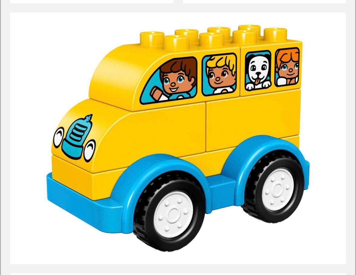 Lego duplo 10809 mijn eerste bus auto autobus geel, Ophalen of Verzenden, Zo goed als nieuw, Duplo, Complete set