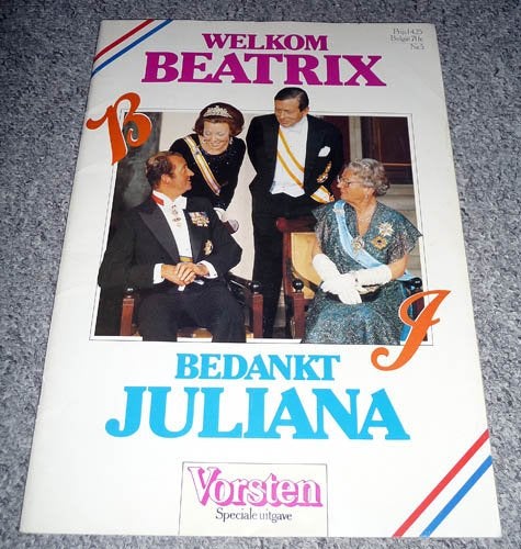 Boek Welkom Beatrix Bedankt Juliana 1980, Ophalen of Verzenden, Gebruikt