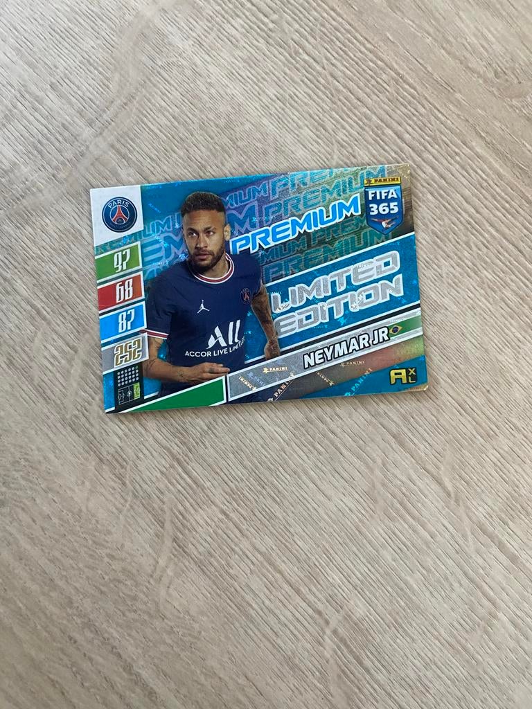 Neymar Jr. Limited Edition Panini FIFA 365 Adrenalyn XL, Ophalen of Verzenden, Zo goed als nieuw, Buitenlandse clubs, Spelerskaart