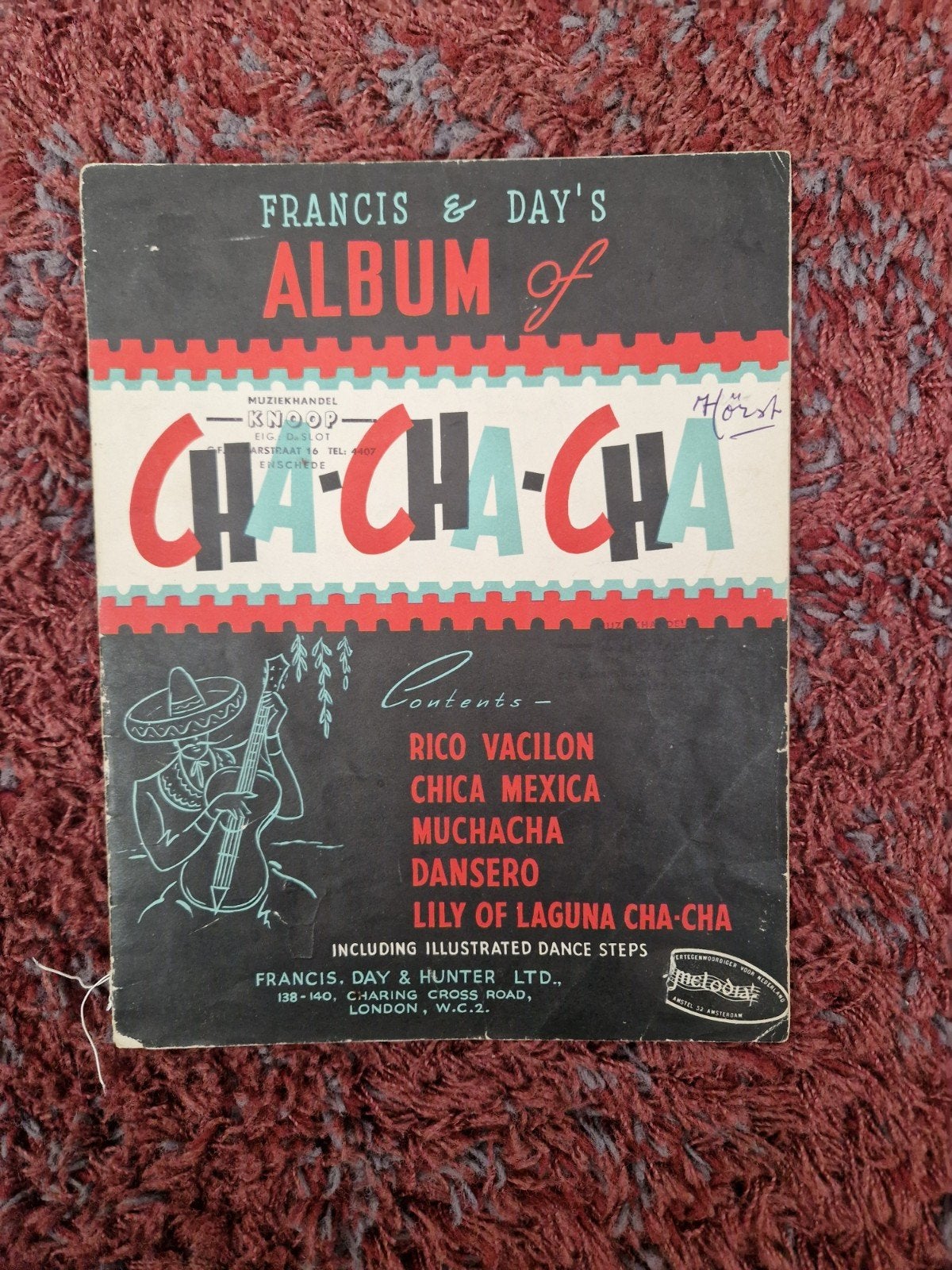 Francis & Day's Album of Cha-Cha-Cha bladmuziek, Muziek en Instrumenten, Bladmuziek, Gebruikt, Ophalen of Verzenden, Thema, Zang