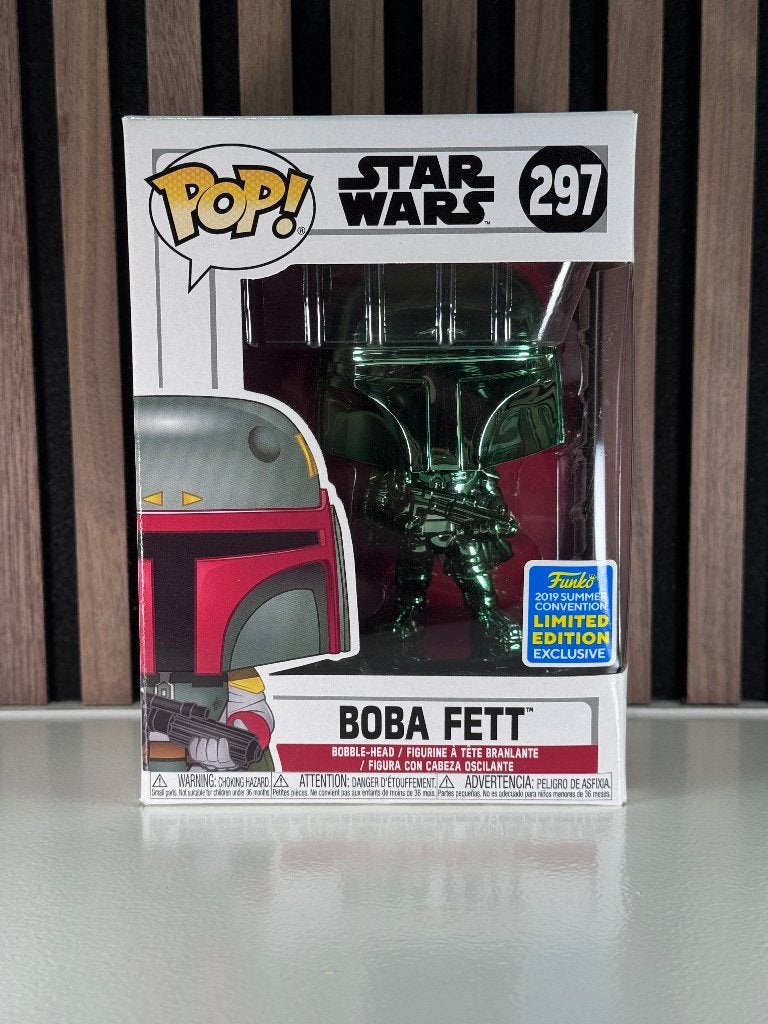 Funko Boba Fett 297 Green Chrome Edition, Ophalen of Verzenden, Nieuw