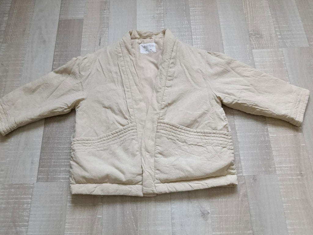 jas crème / tussenseizoensjas Zara maat 120, Meisje, Ophalen of Verzenden, Zo goed als nieuw, Zara