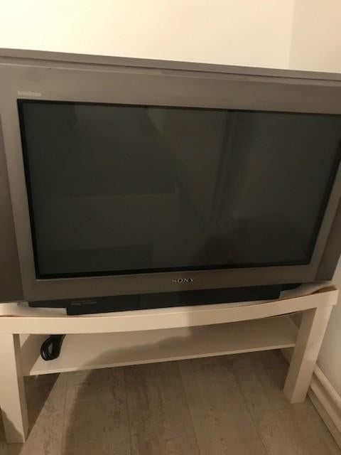 Vintage Sony Trinitron TV (defect?) met TV tafeltje, Ophalen, Sony
