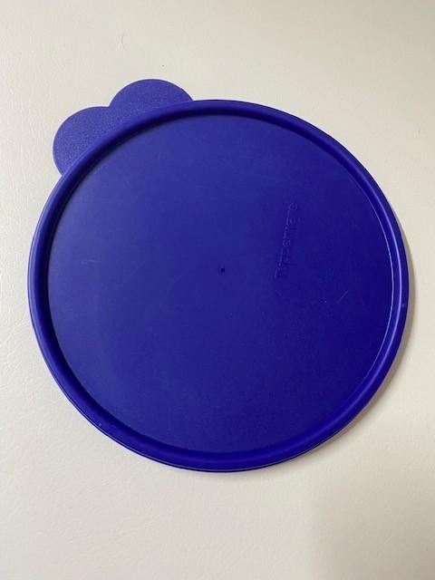 Tupperware deksel, diameter 18 cm, Huis en Inrichting, Keuken | Tupperware, Gebruikt, Overige typen, Blauw, Ophalen of Verzenden