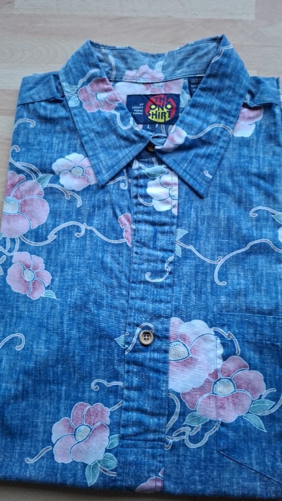 Overhemd korte mouw - zomers, Meerkleurig, Zo goed als nieuw, Liberty House, Halswijdte 39/40 (M)