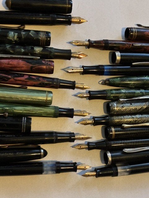 12 vintage vulpennen, Verzamelen, Pennenverzamelingen, Ophalen of Verzenden, Gebruikt, Vulpen, Overige merken