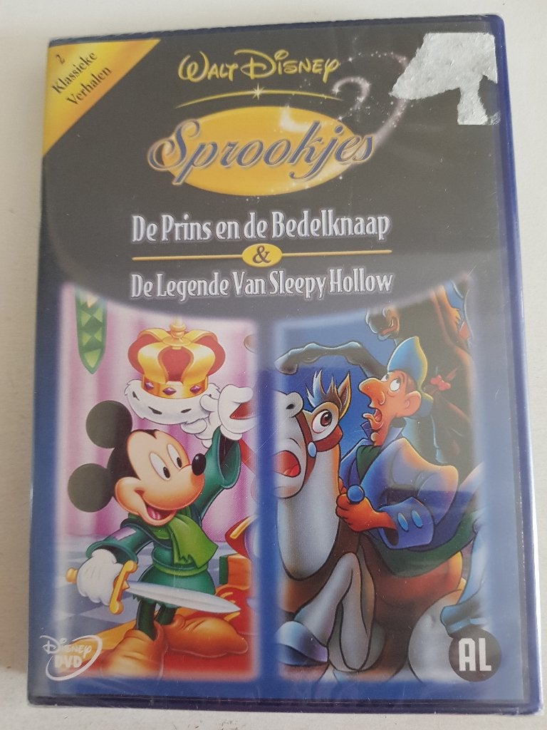 disney sprookjes , de prins en de bedelknaap , en sleepy h, Alle leeftijden, Ophalen of Verzenden, Zo goed als nieuw