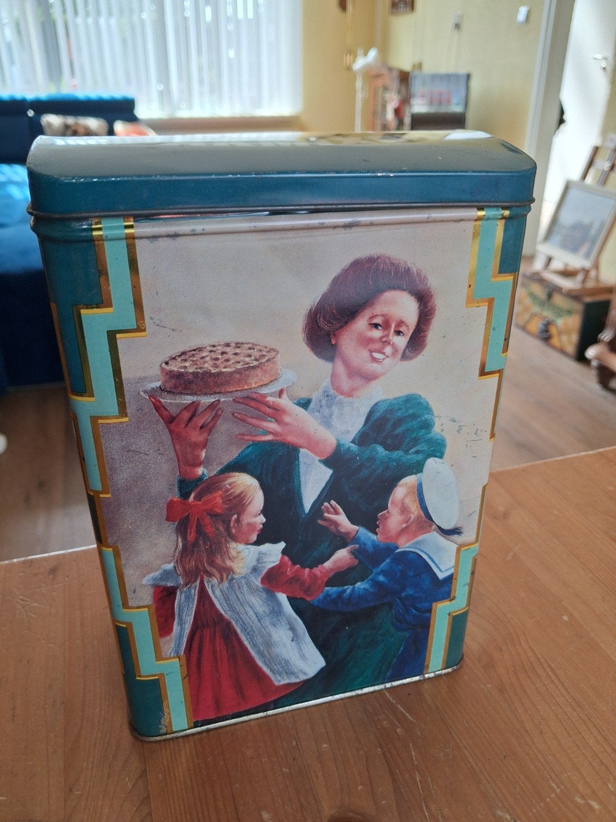 Honig's Bakmixen blik, Verzamelen, Blikken, Gebruikt, Overige, Ophalen of Verzenden