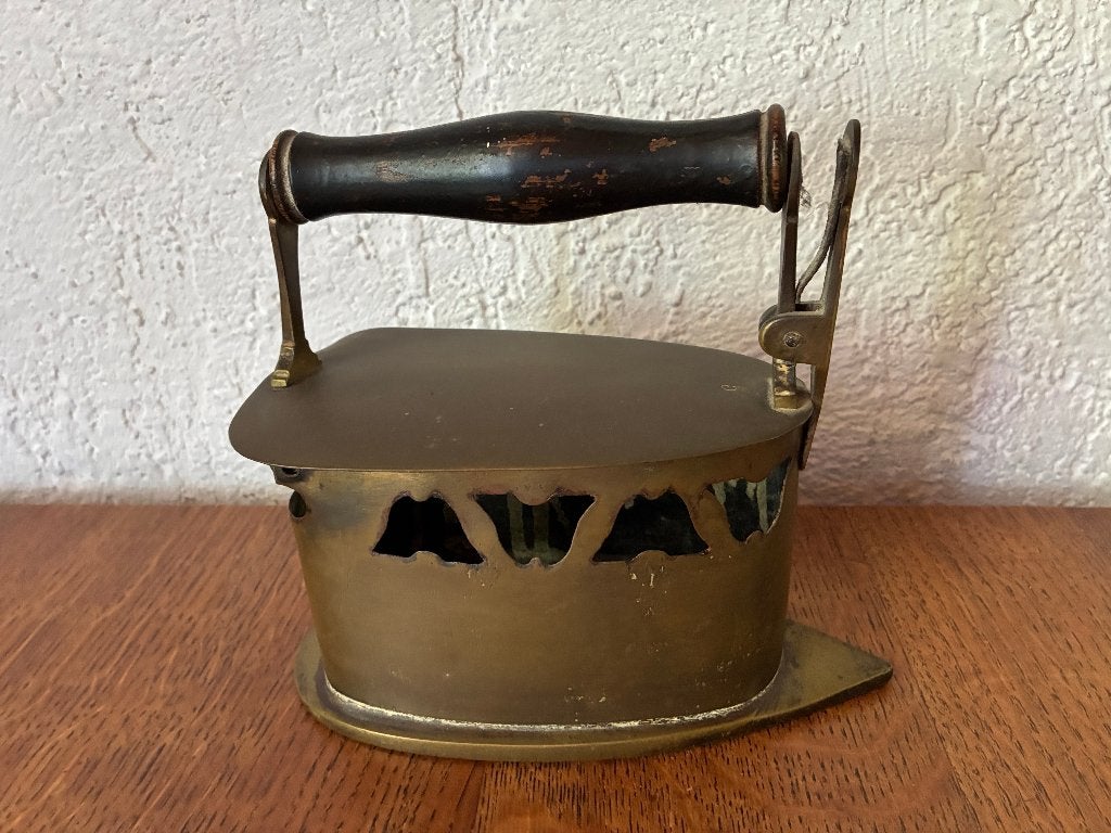 Antiek koper messing strijkijzer, Ophalen of Verzenden, Koper
