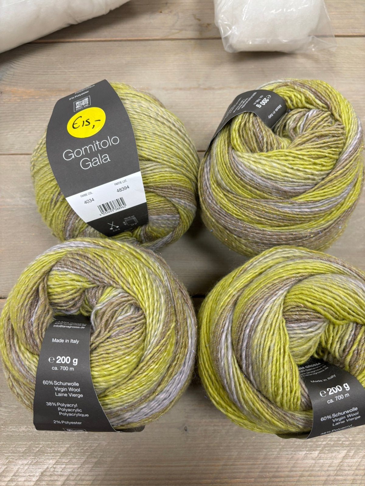 Lana Grossa Gomitolo Gala, Wol & Zo Beilen, Romhof12a, Breien of Haken, Nieuw