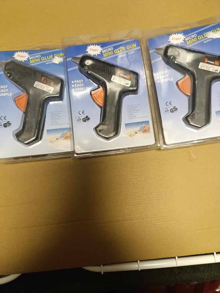 Drie mini lijmpistools, Ophalen of Verzenden, Zo goed als nieuw