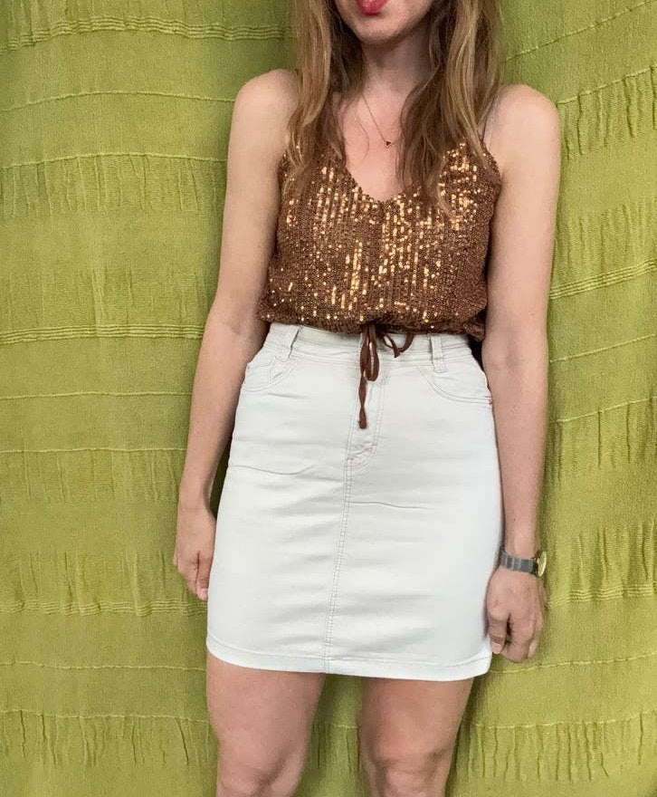 Rokje / spijkerrok / korte rok - 36/S, Kleding | Dames, Hgv, Beige, Hgv, Ophalen of Verzenden