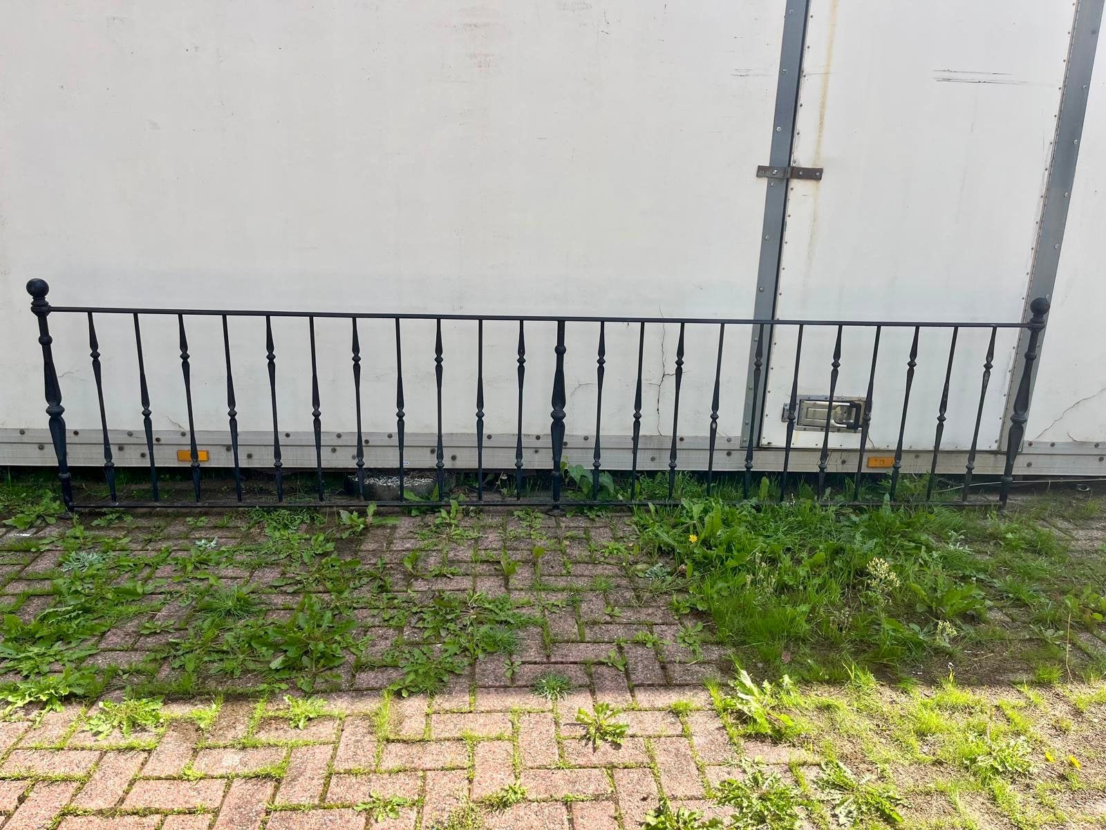 Mooi oud smeedijzeren sierhekwerk – ca. 3,80 meter, Tuin en Terras, Ophalen