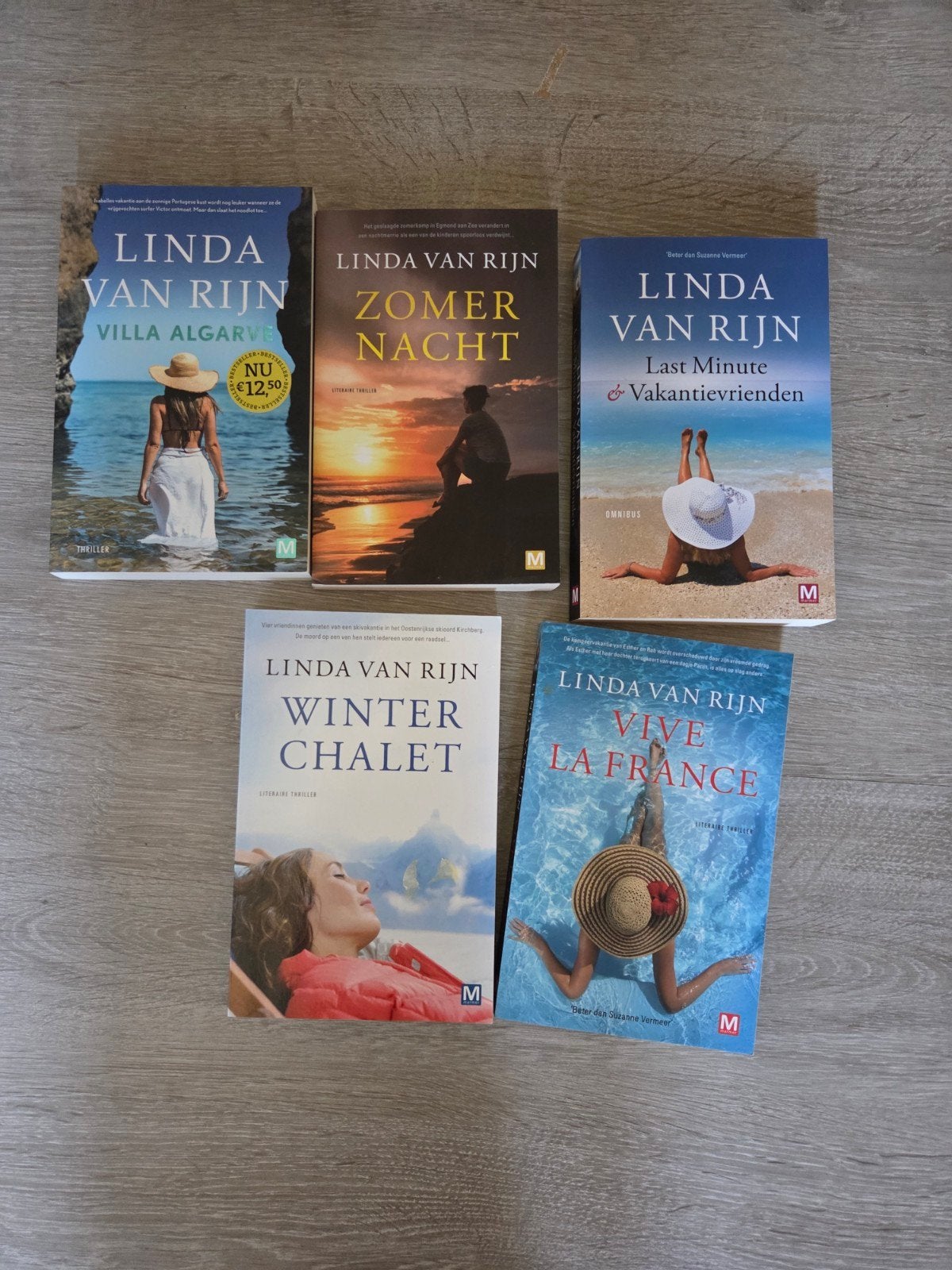 Linda van Rijn boeken - 5 thrillers, Ophalen, Gelezen, Linda van Rijn, Nederland