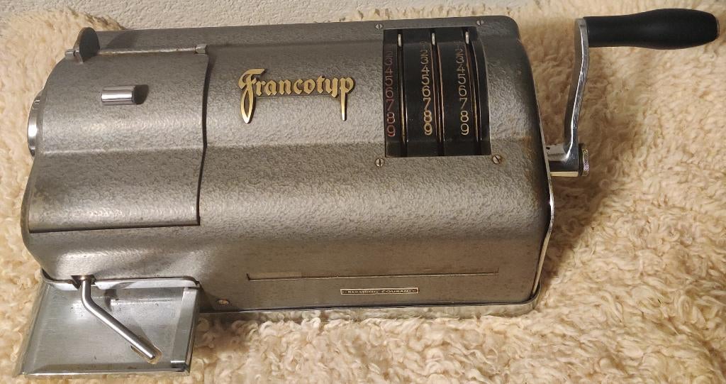 Vintage Francotyp Frankeermachine, Ophalen