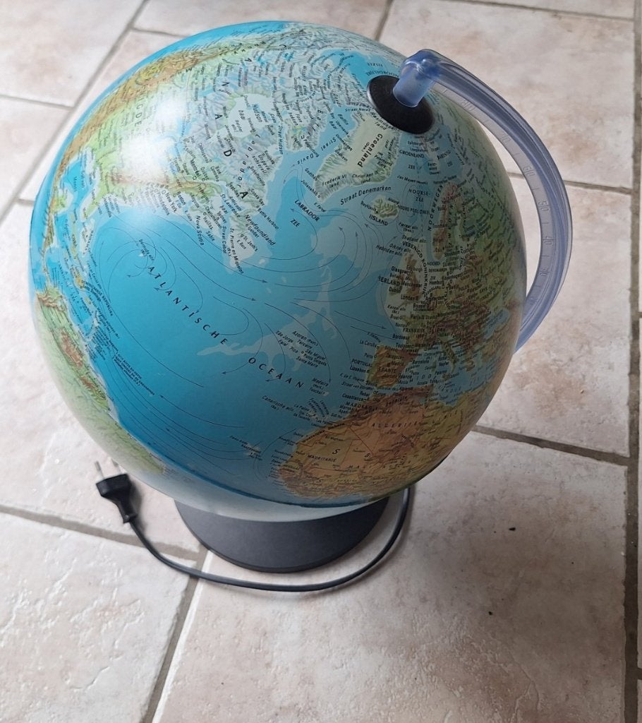 Wereldbol, globe, Ophalen of Verzenden