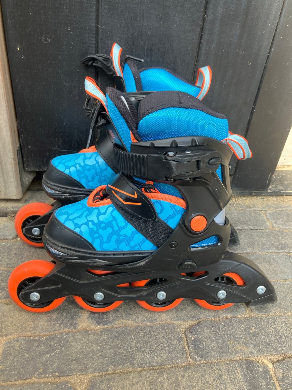 Crivit Inline Skates - Blauw/Oranje maat 29-33, Gebruikt, Kinderen, Inline skates 4 wielen, Ophalen