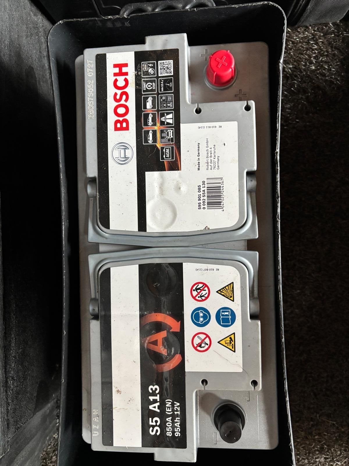 Bosch S5 A13 accu 95Ah 850A 12V, Gebruikt, Universele onderdelen