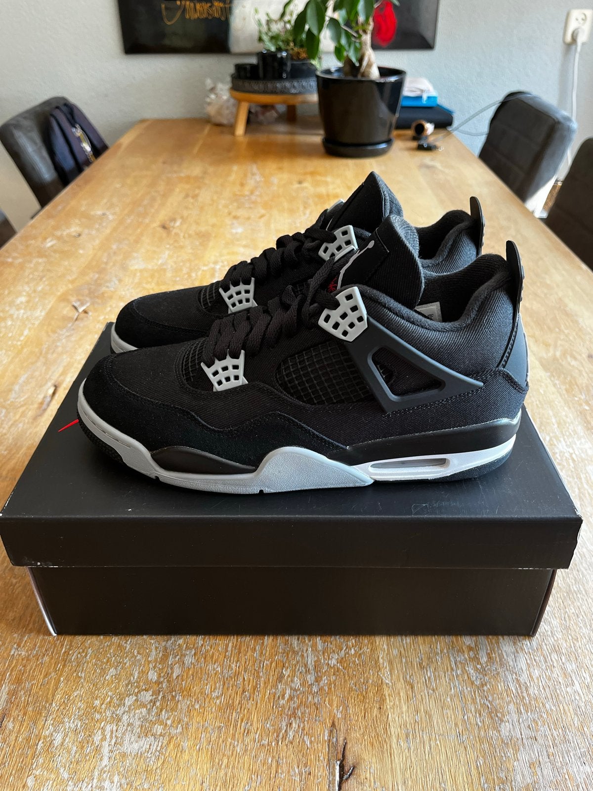 Nike Air Jordan 4 Retro SE Craft 'Black/Grey' - Maat 44, Ophalen of Verzenden, Nieuw, Zwart, Sneakers of Gympen