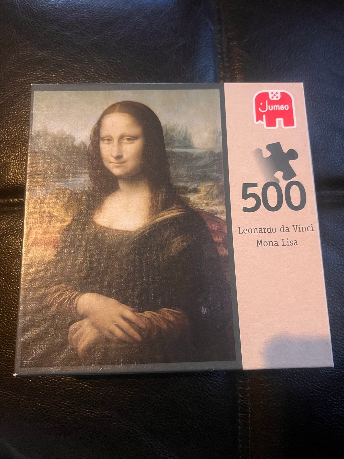 Mona Lisa legpuzzel Jumbo 500 stukjes - Zo goed als nieuw, Ophalen of Verzenden, 500 t/m 1500 stukjes, Zo goed als nieuw, Legpuzzel