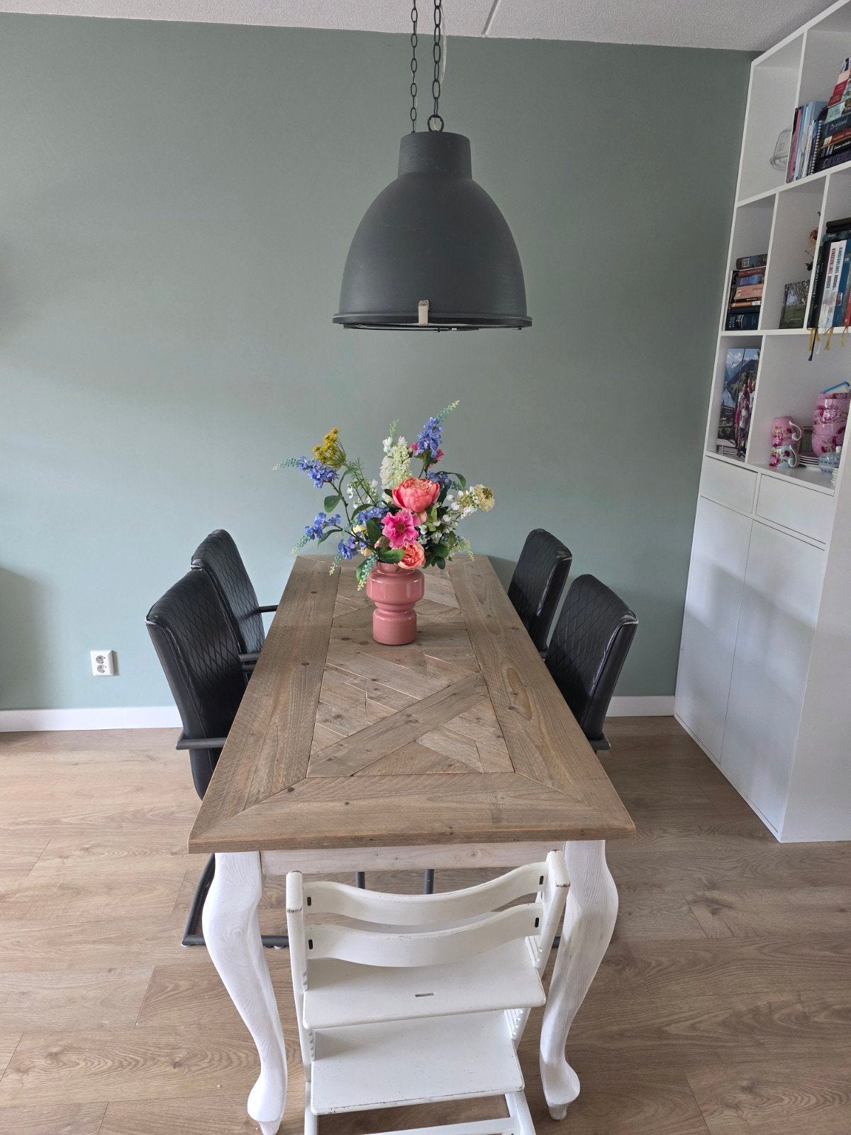 Jorg Steigerhouten Eettafel - Gecoat Blad, Ophalen, Gebruikt, 50 tot 100 cm, Steigerhout