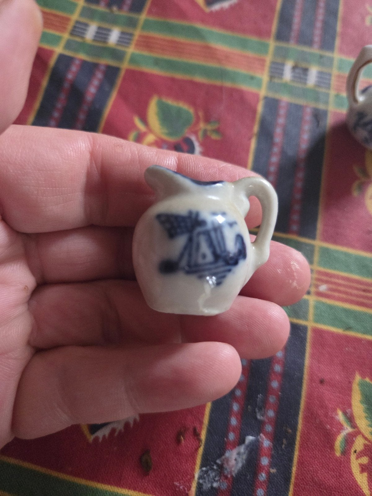 Delfts Blauw miniatuur kannetje - handgeschilderd, Ophalen of Verzenden