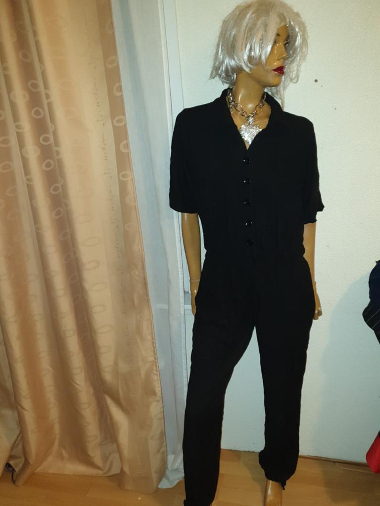 Zwarte jumpsuit JOOS met korte mouwen maat 42, Zwart, Maat 42/44 (L), Ophalen of Verzenden, Zo goed als nieuw