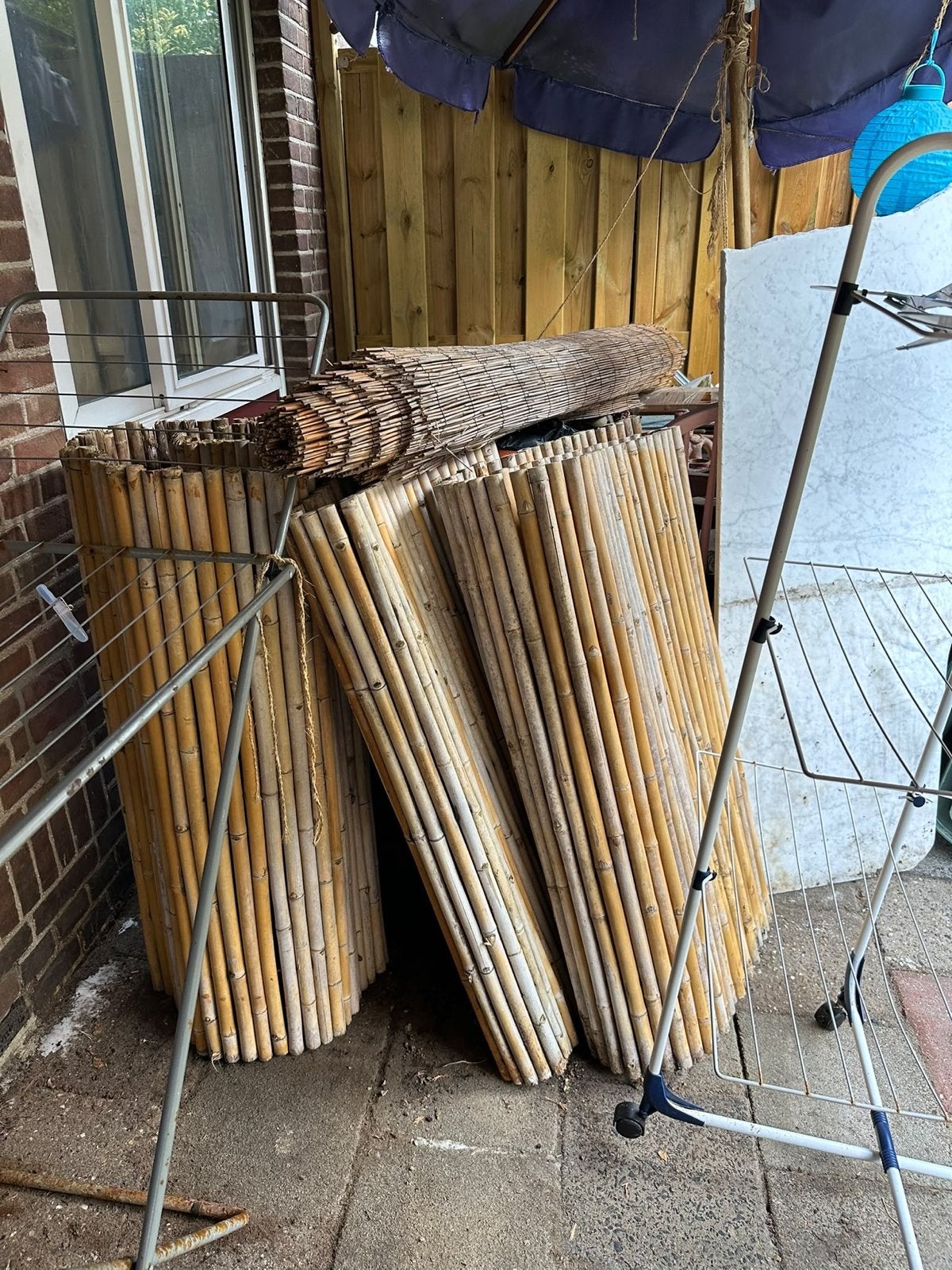 Bamboe schuttingdelen / tuinschermen, Tuin en Terras, Ophalen, Overige materialen, 3 tot 6 meter, 1 tot 2 meter