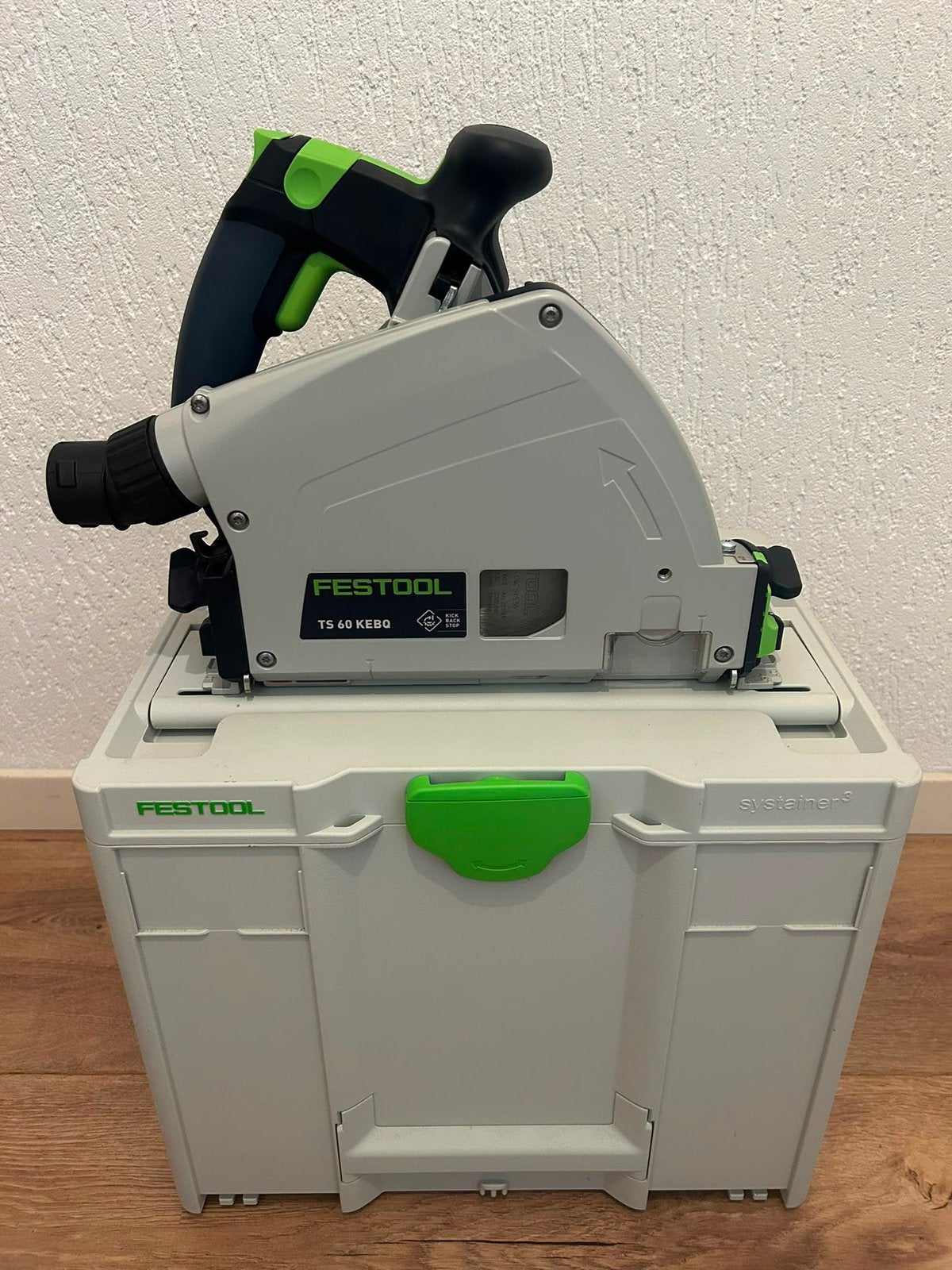 Festool TS 60 KEBQ Plus, Ophalen, Invalzaag, Zo goed als nieuw, 30 tot 70 mm