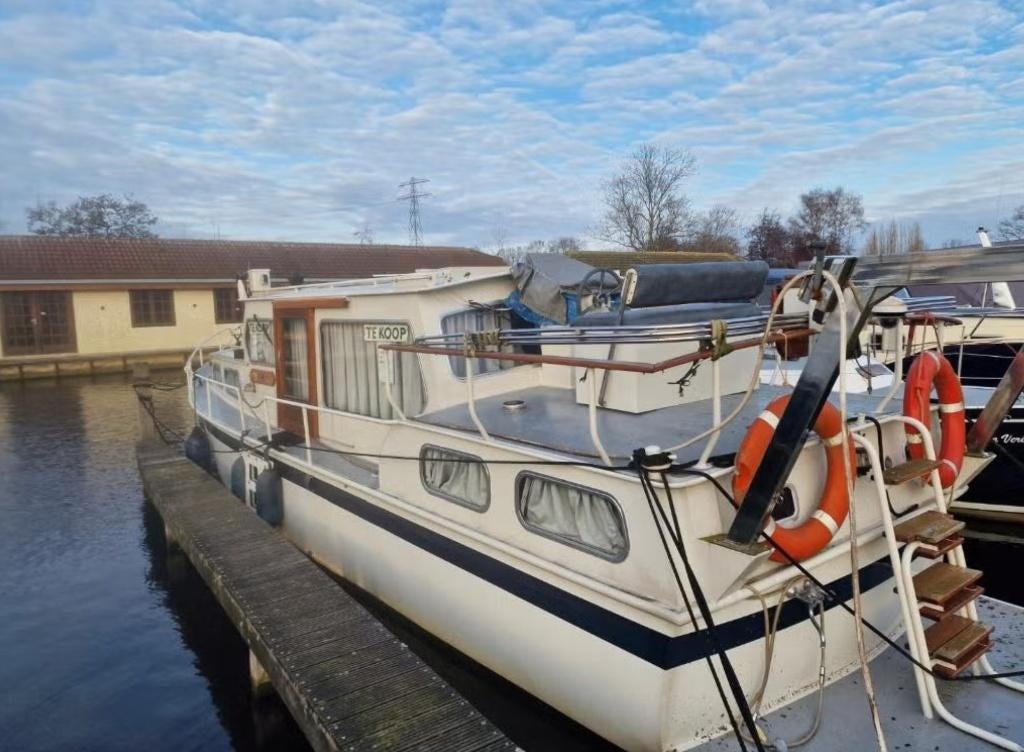 Faber kruiser met boeg en hekschroef 11,50 mtr, Watersport en Boten, Motorboten en Motorjachten, Ophalen, Gebruikt, Staal, Diesel
