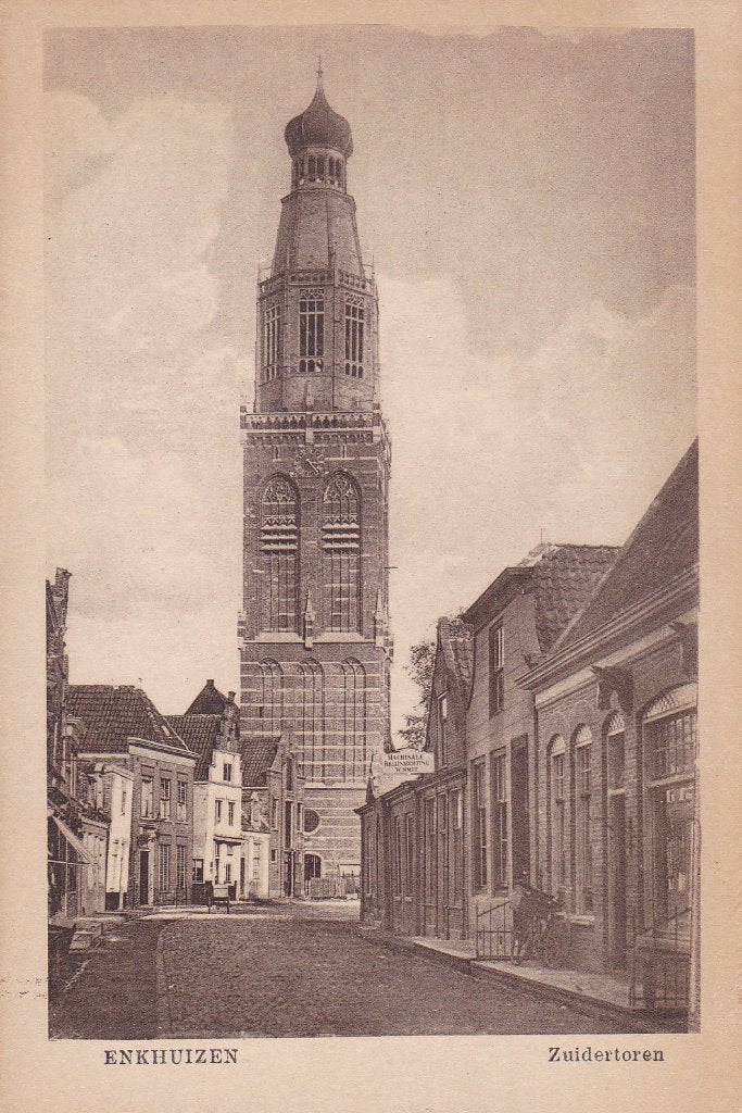 Enkhuizen.  Zuiderkerktoren, Verzenden, Voor 1920, Ongelopen, Noord-Holland