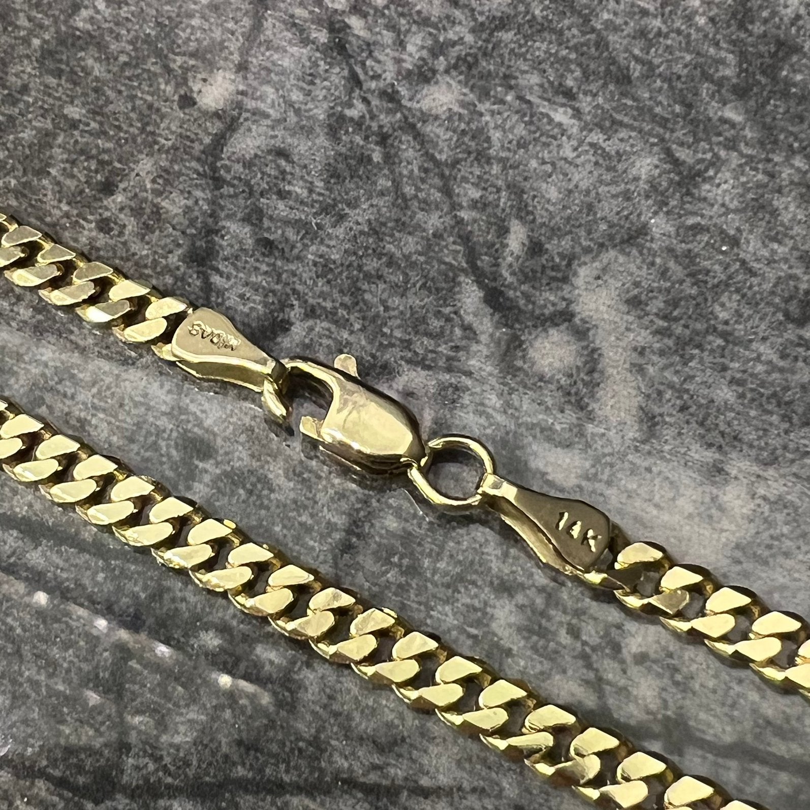 14k gouden ketting massief cuban gourmet schakel, Ophalen of Verzenden, Zo goed als nieuw, Goud