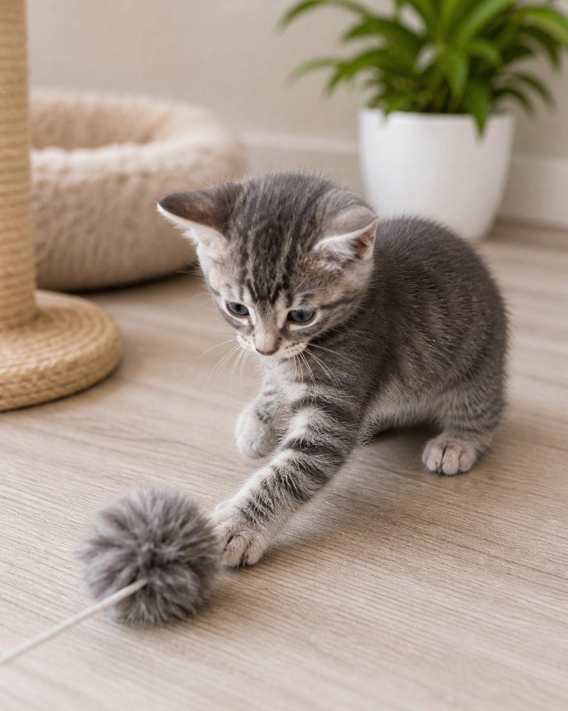 PRACHTIG kitten met unieke zilvergrijze vacht, Dieren en Toebehoren, Katten en Kittens | Overige Katten, Poes, Kortharig, 0 tot 2 jaar