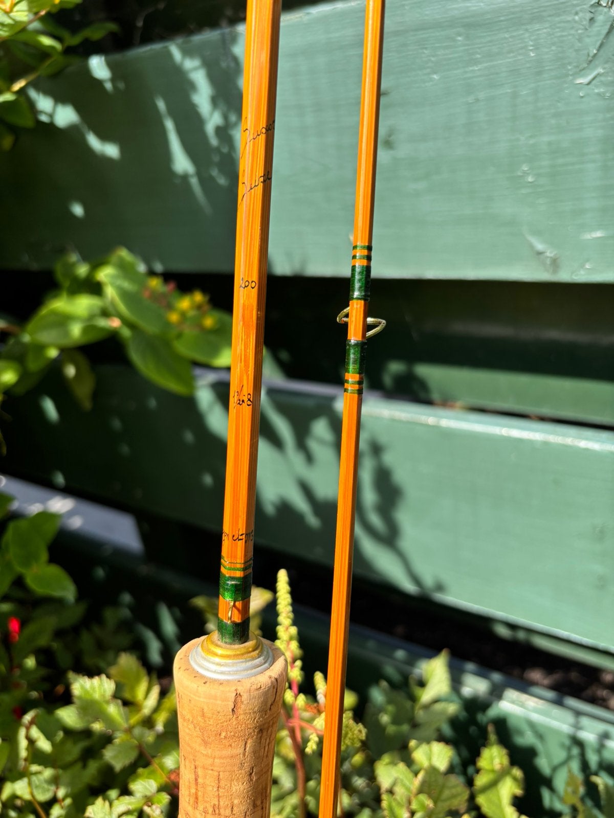 Pezon et Michel Luxor Luxe 200 splitcane hengel zgan+ hoes, Ophalen of Verzenden, Zo goed als nieuw, Werphengel