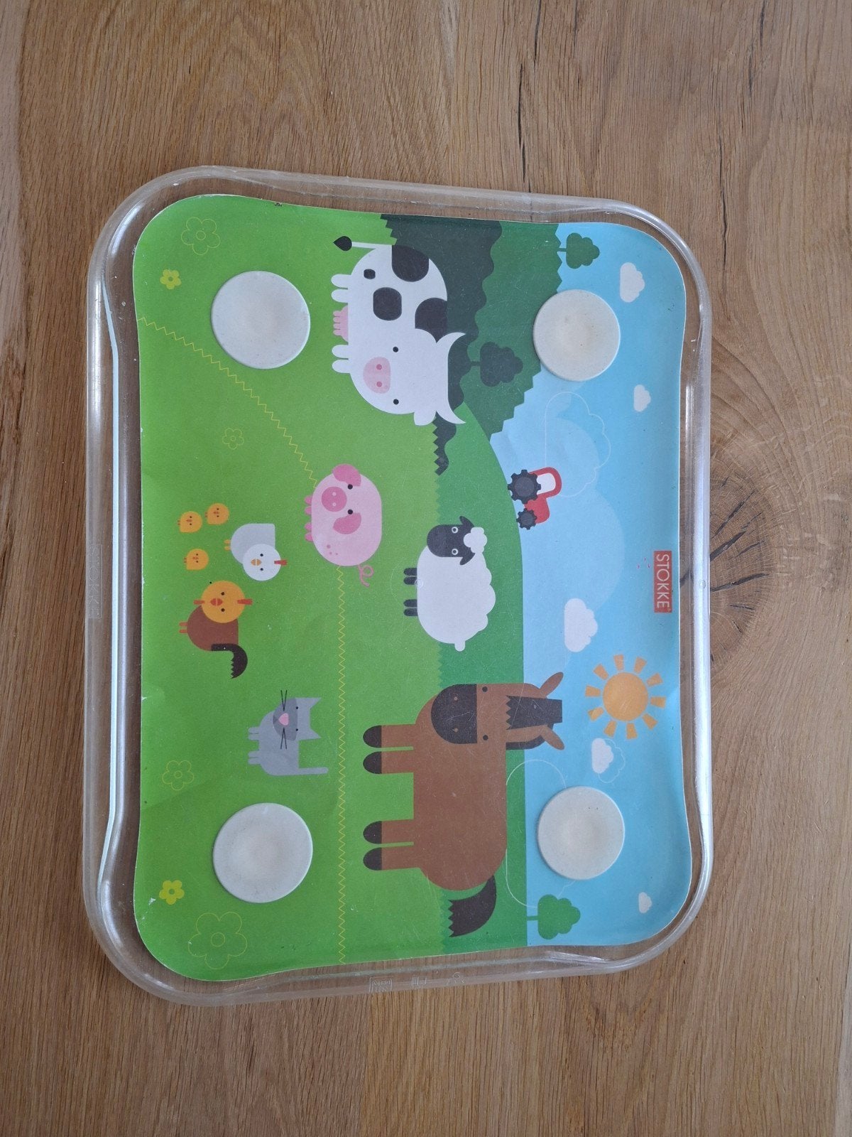 Stokke Tafelblad met Zuignappen - Boerderij & Zee Thema, Ophalen