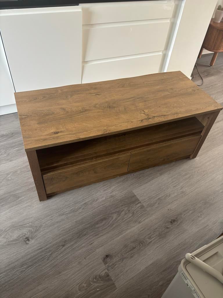 Jysk tv meubel, Ophalen, Gebruikt, 100 tot 150 cm, Minder dan 100 cm