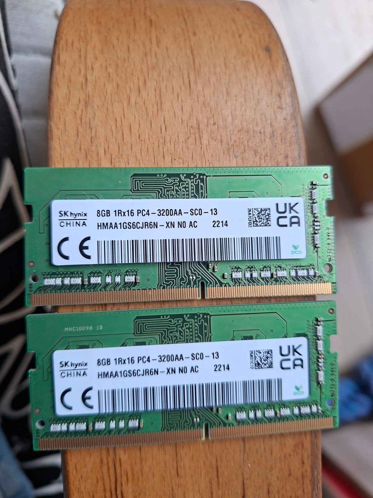 16Gb (2x8) setje SkHynix ddr4 sodimm ram geheugen 3200Mhz, Computers en Software, RAM geheugen, DDR4, Ophalen of Verzenden, Zo goed als nieuw