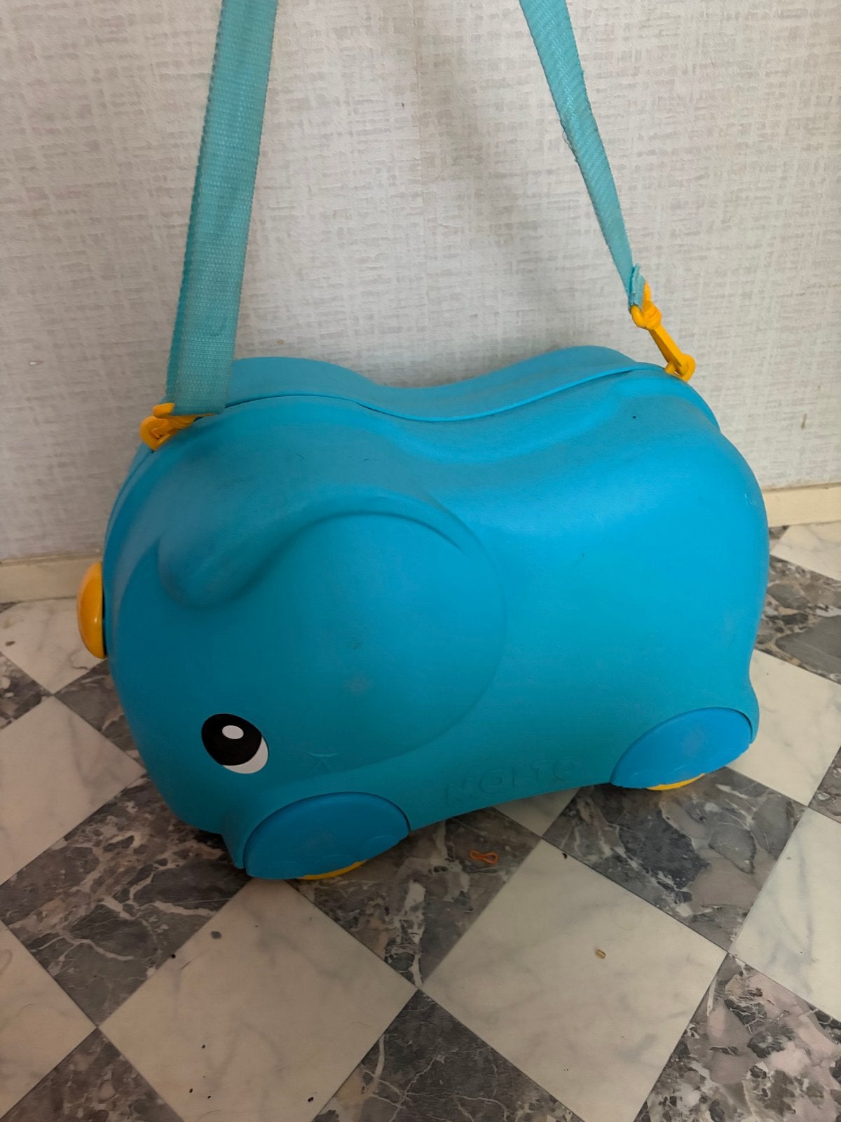 Trunki kinderkoffer blauw olifant, Ophalen of Verzenden, Gebruikt