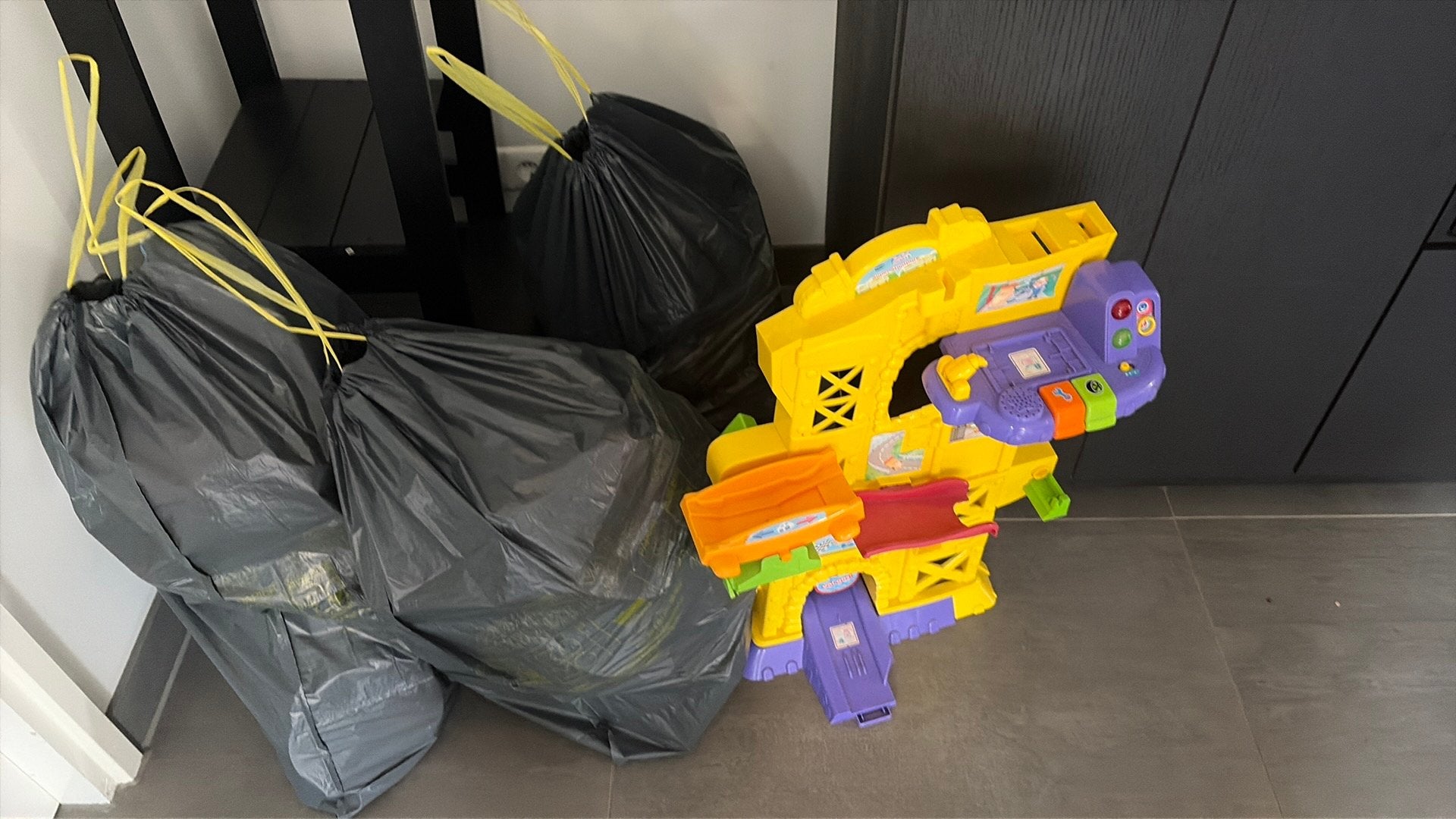 3 zakken vol Vtech, Ophalen, Zo goed als nieuw