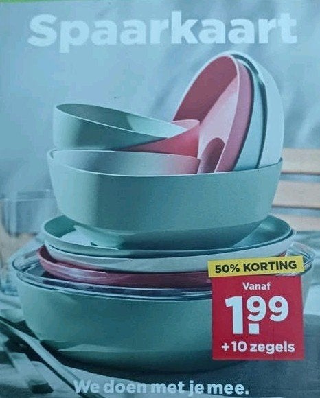 Plus Mepal Spaarkaart - Buitenservies actie, Ophalen of Verzenden