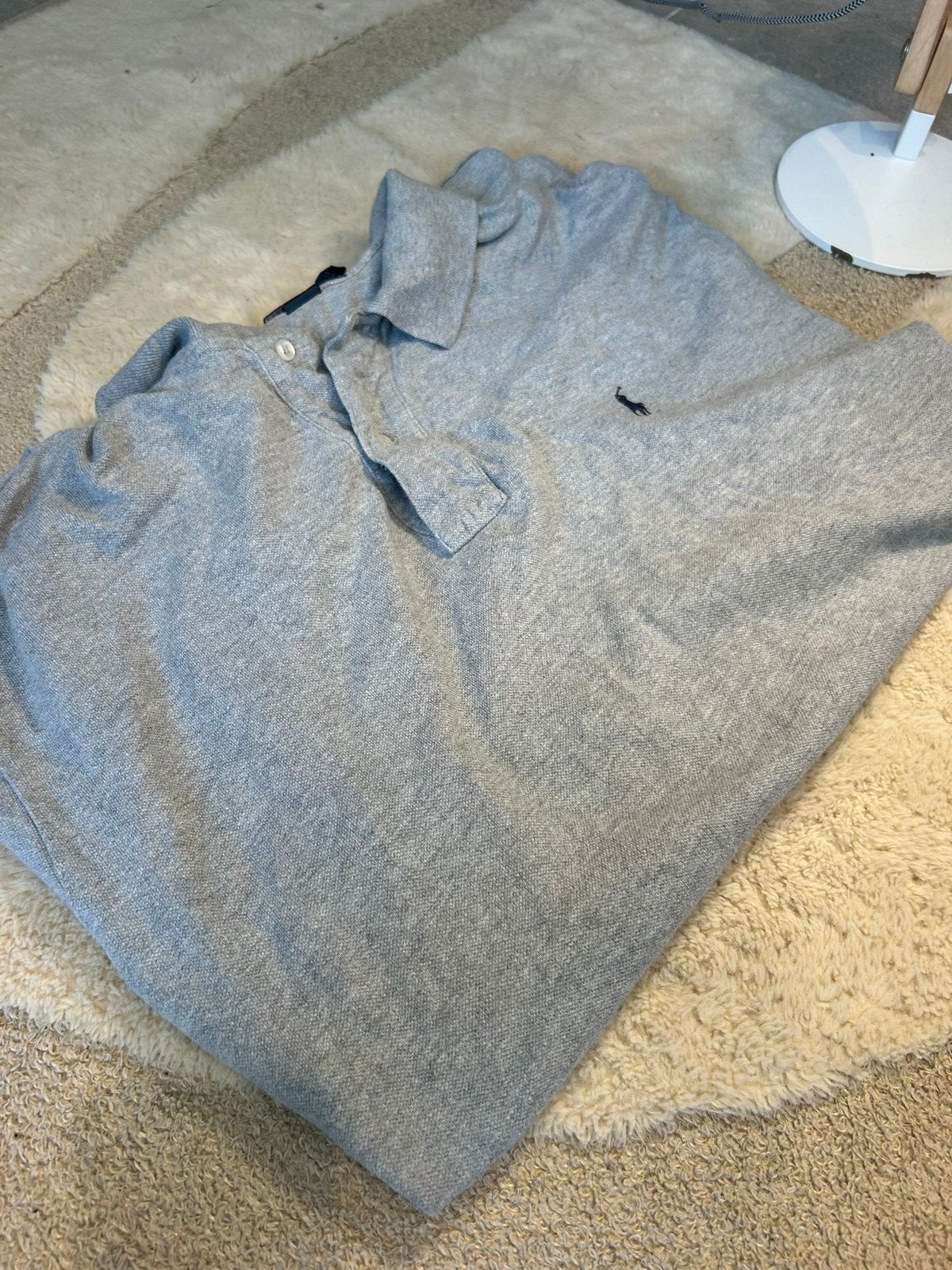 Polo Ralph Lauren Heren Polo Grijs XXL, Kleding | Heren, Ophalen of Verzenden, Zo goed als nieuw, Overige maten, Grijs