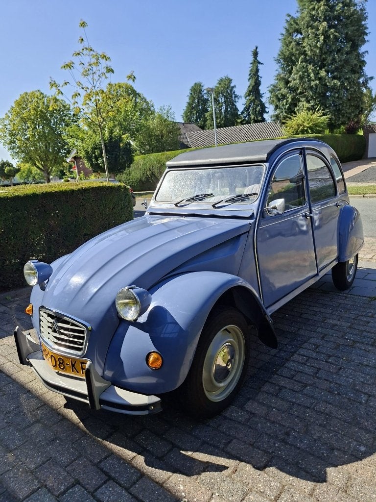 Citroën 2CV 0.6 1981 Blauw, Auto's, Voorwielaandrijving, Stof, 602 cc, 2CV