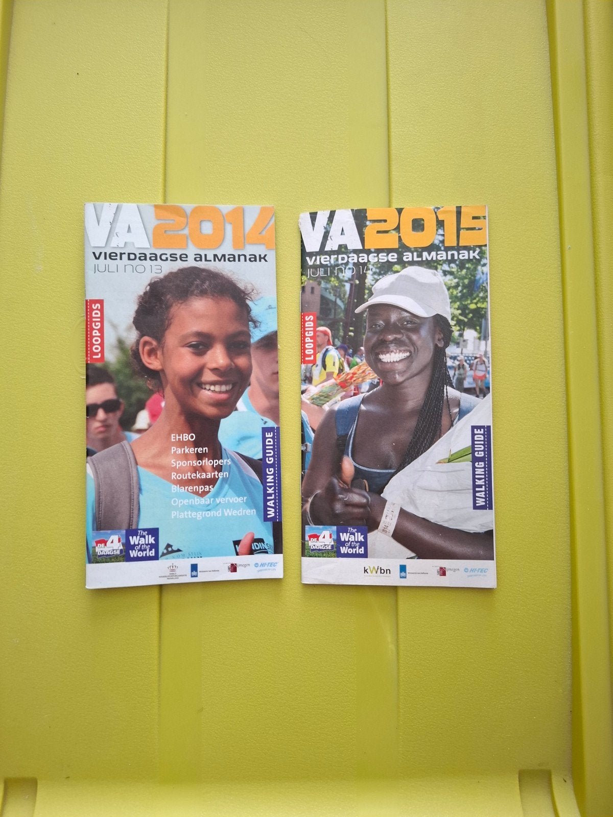 vierdaagse almanak 2014 en 2015, Verzamelen, Ophalen of Verzenden, Zo goed als nieuw