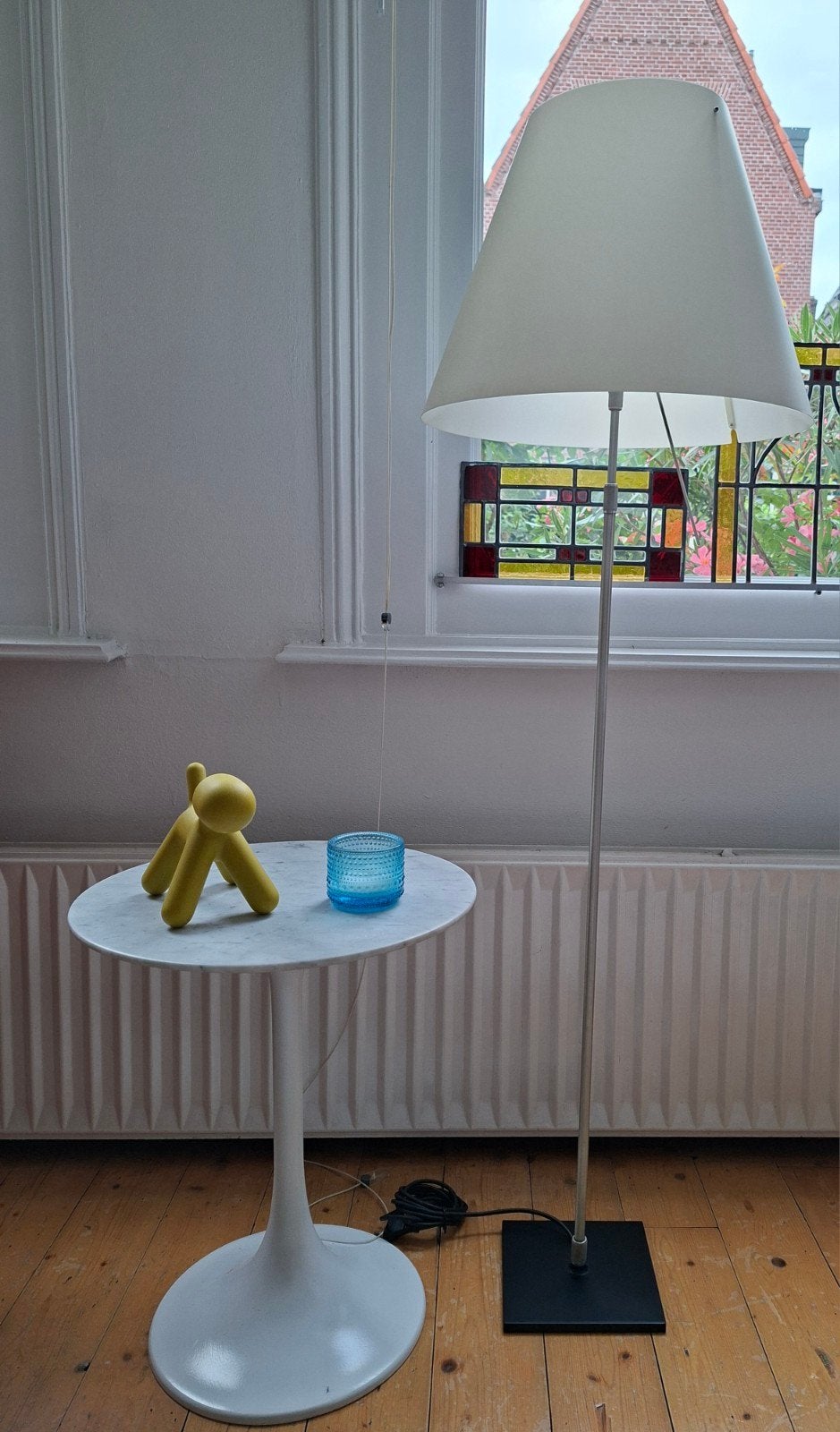 Luceplan constanza, Italiaans design., Huis en Inrichting, Lampen | Vloerlampen, Ophalen, Gebruikt, Onbekend, E27 (groot)